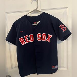 Nike Boston Red Sox Red and Blue Baseball Jersey ORTIZ #34